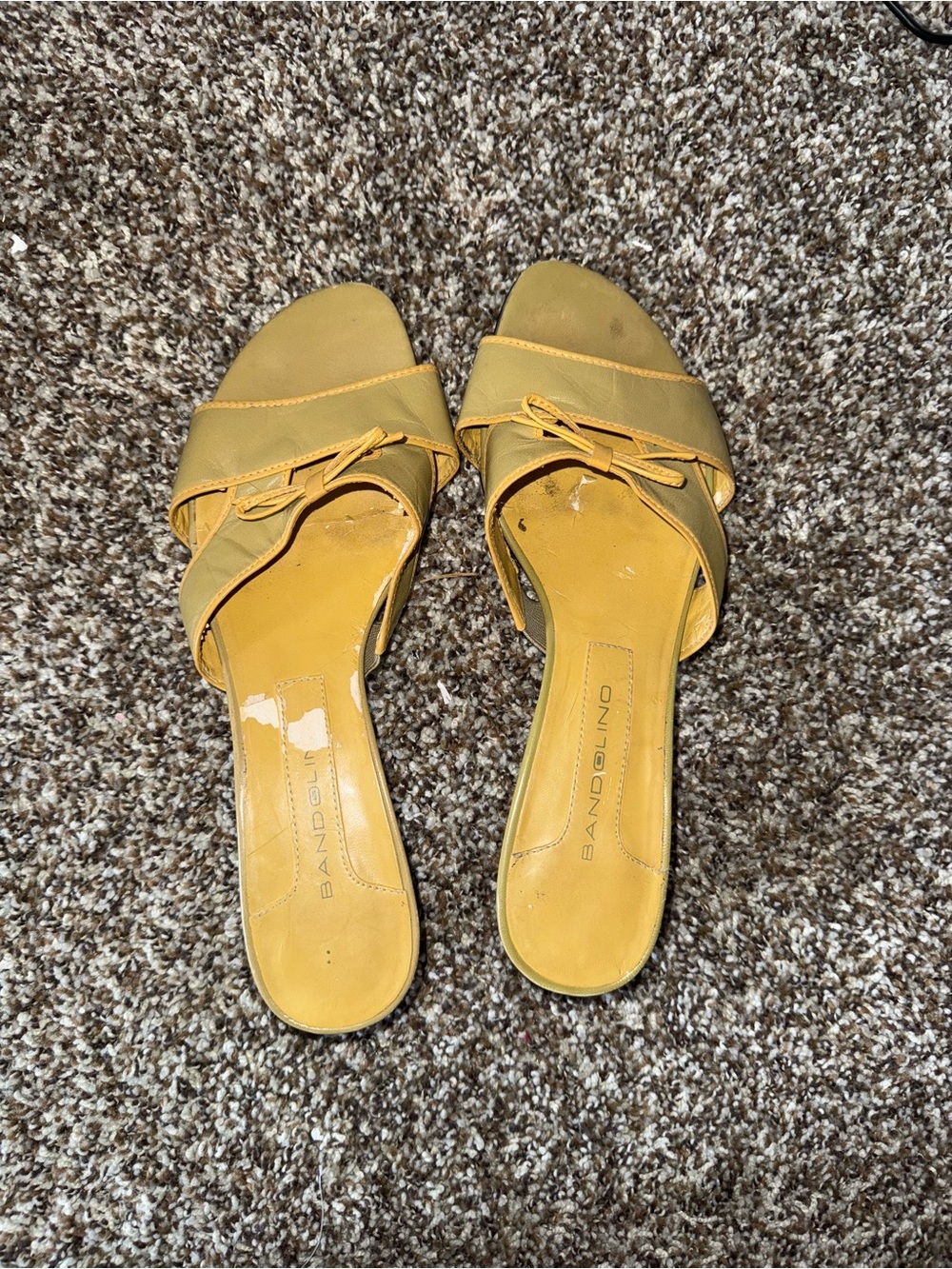 Bandolino Open-Toe Slip-On Kitten Heels